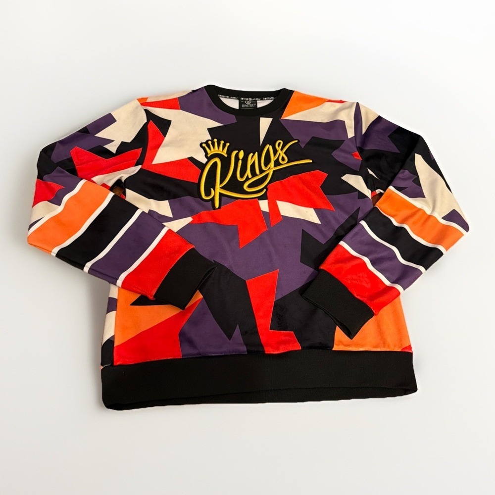 Switch Remarkable KINGS‎ Velour Suede Sweatshirt Limited Edition Size Large Hip